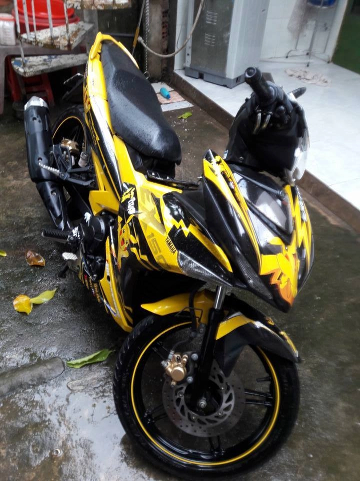 Ngắm exciter 150 dễ thương với phong cách pikachu