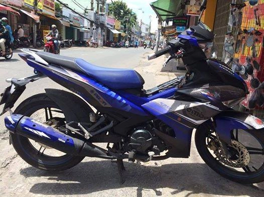 Exciter 150 lên tem xanh nhám độc đáo