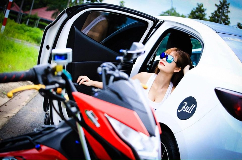 Kiều nữ việt đọ dáng bên cặp đôi honda winner và sonic 150