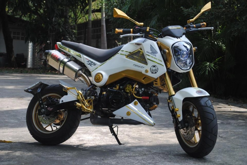 Honda msx đơn giản với tông màu vàng trắng