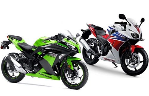 Honda cbr300r và kawasaki ninja 300 thật khó khăn để lựa chọn