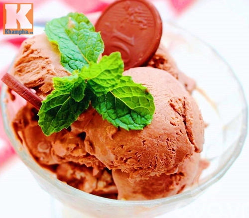 Kem socola mát lạnh cho ngày nắng