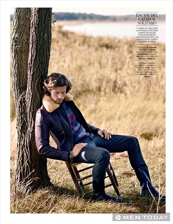 Quý ông phong trần và nam tính trên tạp chí vogue hombre