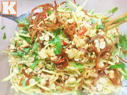 Gỏi xoài xanh mực khô ngon mê