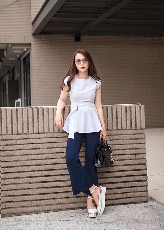 Áo pepluma bí kíp khoe dáng chuẩn của sao việt