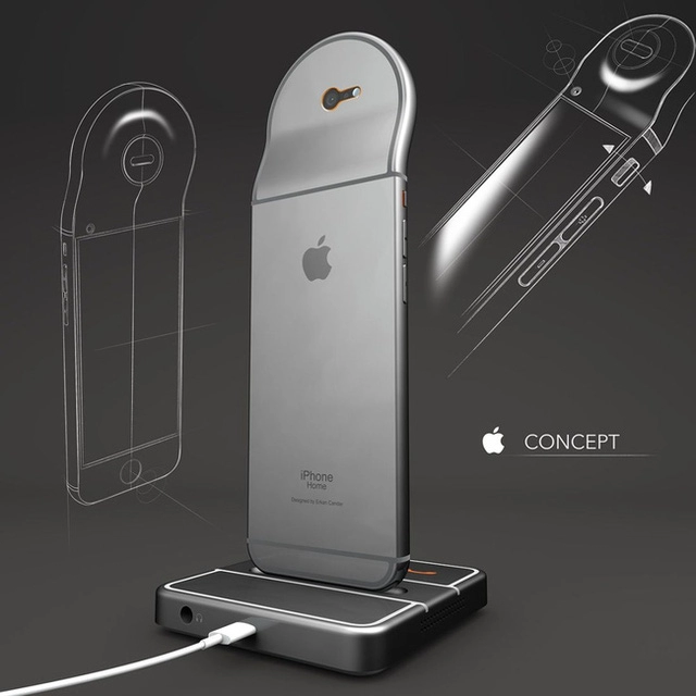 Hình ảnh concept iphone lai điện thoại để bàn