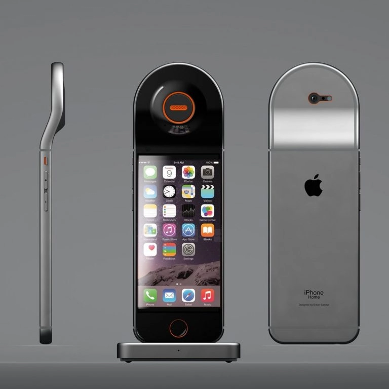 Hình ảnh concept iphone lai điện thoại để bàn