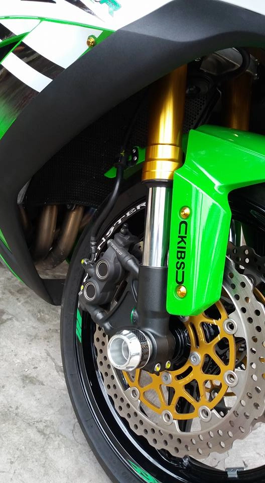Hình ảnh kawasaki zx10-r trắng xanh long lanh
