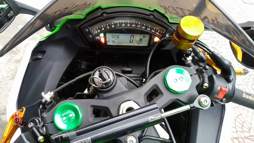 Hình ảnh kawasaki zx10-r trắng xanh long lanh