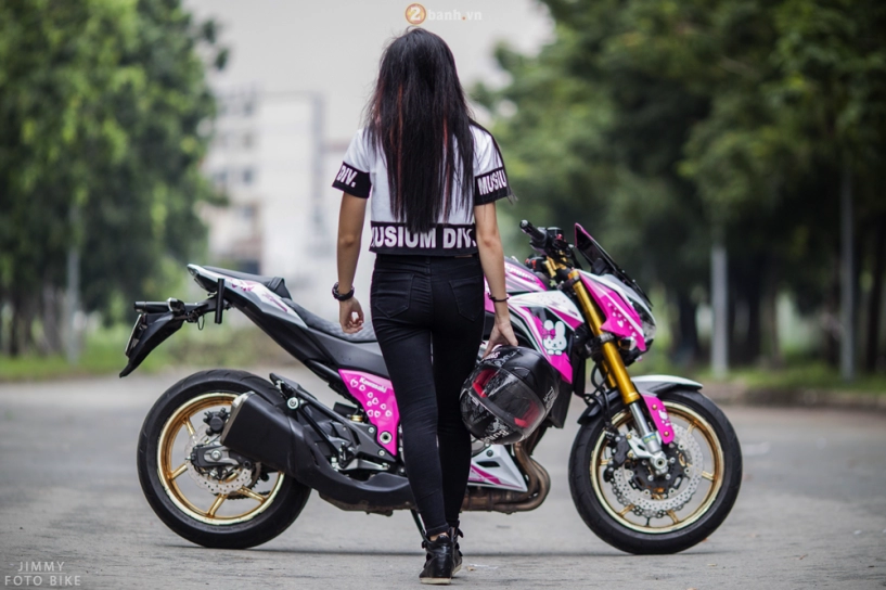 Kawasaki z800 hello kitty siêu dễ thương của teen girl sài thành