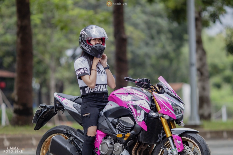 Kawasaki z800 hello kitty siêu dễ thương của teen girl sài thành