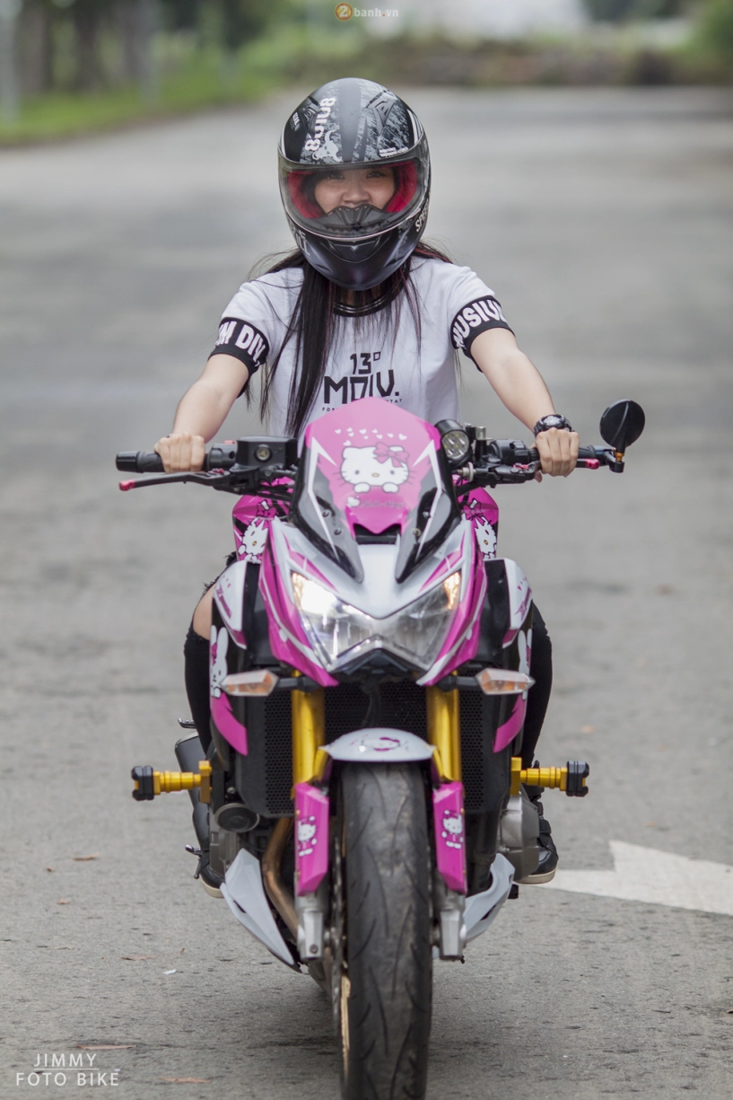 Kawasaki z800 hello kitty siêu dễ thương của teen girl sài thành