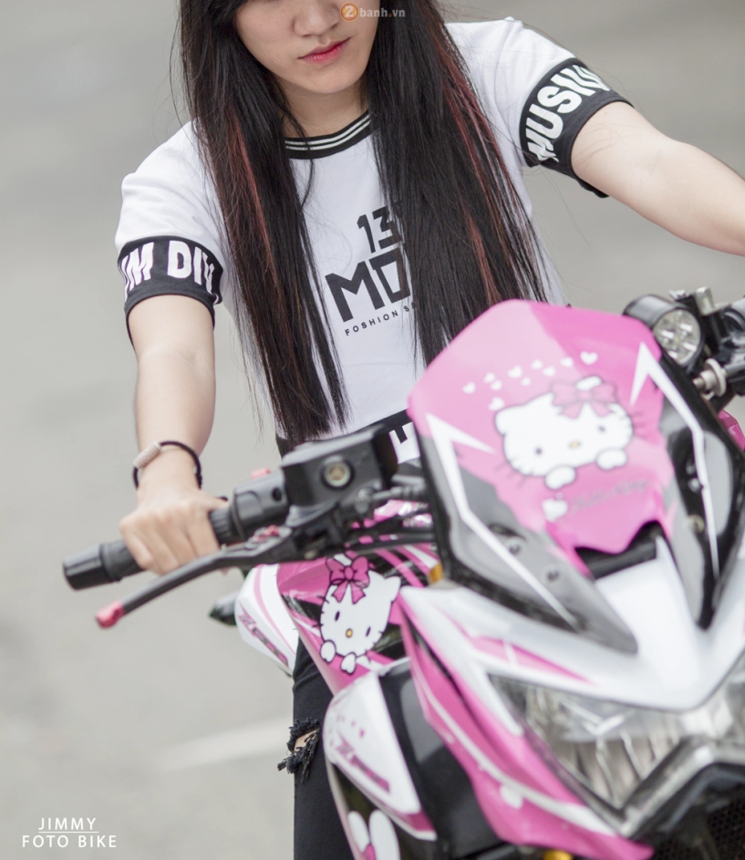 Kawasaki z800 hello kitty siêu dễ thương của teen girl sài thành