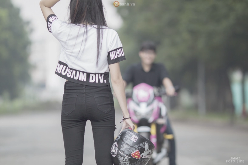 Kawasaki z800 hello kitty siêu dễ thương của teen girl sài thành