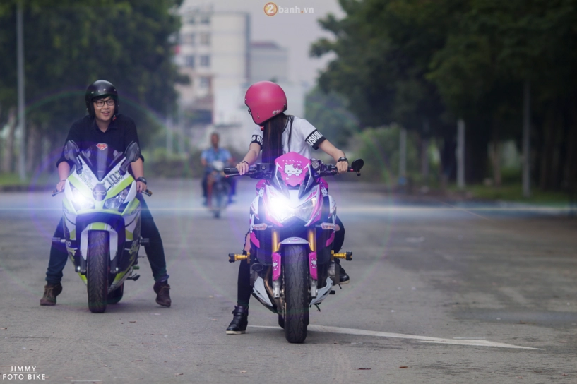 Kawasaki z800 hello kitty siêu dễ thương của teen girl sài thành