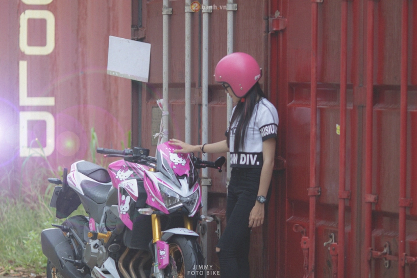 Kawasaki z800 hello kitty siêu dễ thương của teen girl sài thành