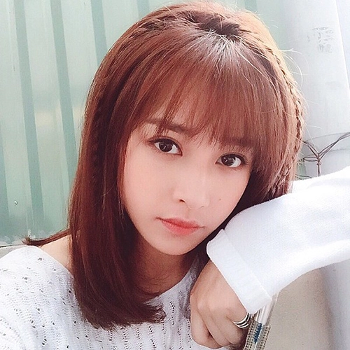 Tóc ngắn ngang vai mái thưa xu hướng tóc 2017