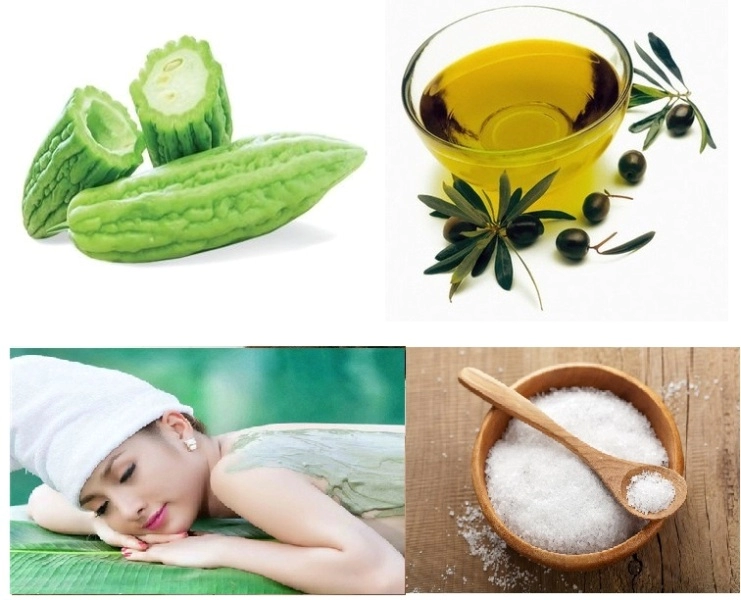 Da mịn sáng trắng sạch mụn nhờ mướp đắng