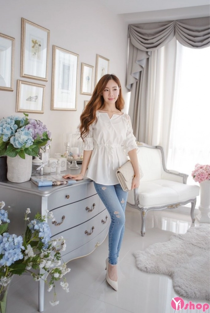 Áo sơ mi nữ dáng xòe phá cách đẹp lạ