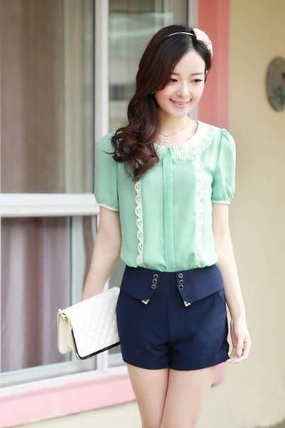 Cho nàng thanh lịch và nữ tính với sơ mi cách điệu