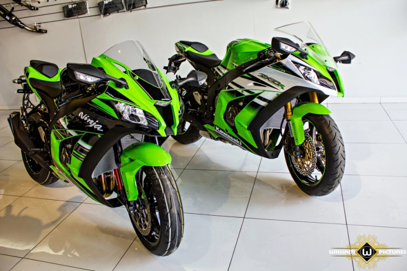 Dàn mỹ nhân xinh đẹp đọ dáng cùng các mẫu xe mô tô 1000 cc mới của kawasaki