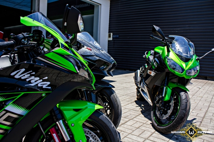 Dàn mỹ nhân xinh đẹp đọ dáng cùng các mẫu xe mô tô 1000 cc mới của kawasaki