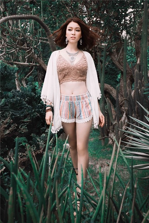 Hoa khôi trương tùng lan cá tính phong cách bohemian style