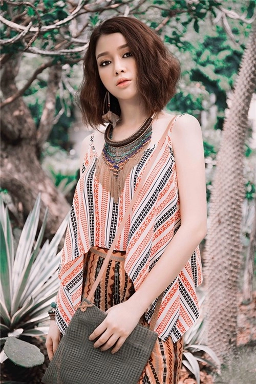 Hoa khôi trương tùng lan cá tính phong cách bohemian style