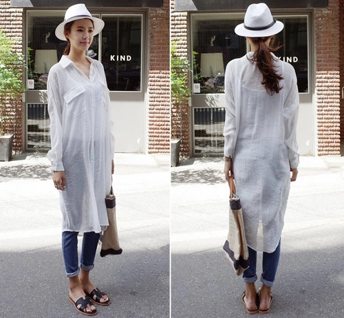 Ngắm chiếc áo sơ mi 2 in 1 đẹp ngỡ ngàng
