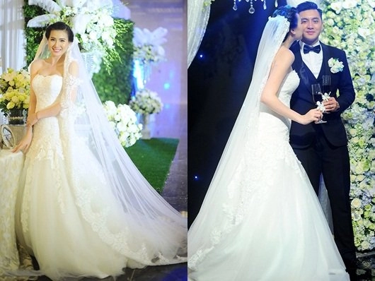 Tuyển tập váy cưới nổi bật của sao việt