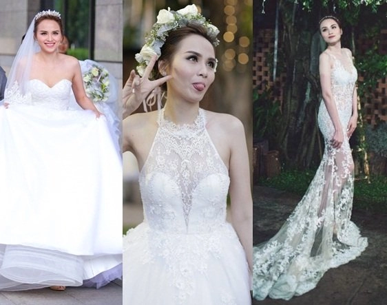 Tuyển tập váy cưới nổi bật của sao việt