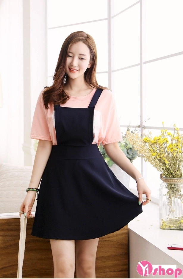 Váy yếm cho nàng dễ thương xinh xắn hè 2107