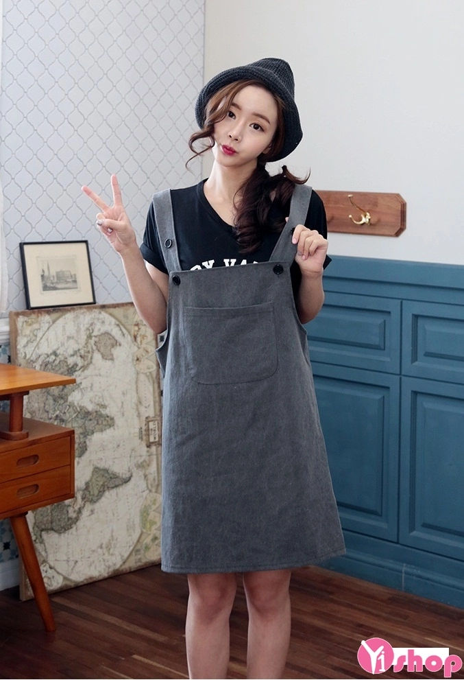 Váy yếm cho nàng dễ thương xinh xắn hè 2107
