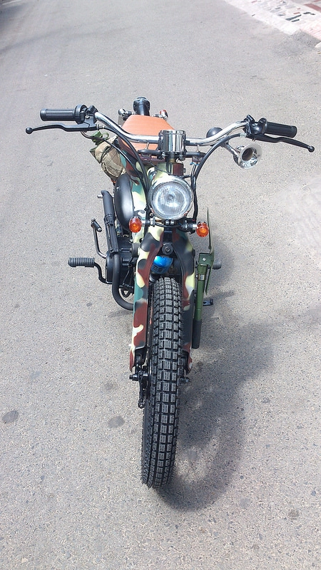 Honda cub độ phong cách bộ đội độc nhất việt nam