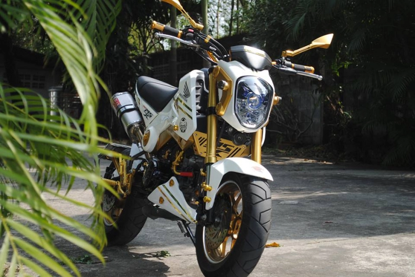Honda msx đơn giản với tông màu vàng trắng