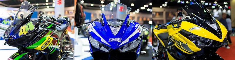 Bộ ba yamaha r3 tại bangkok motor show