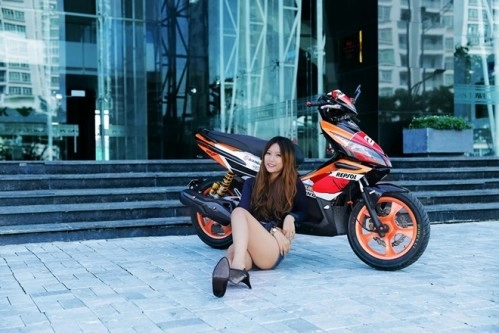 Honda air blade với nhiều bản độ màu sắc