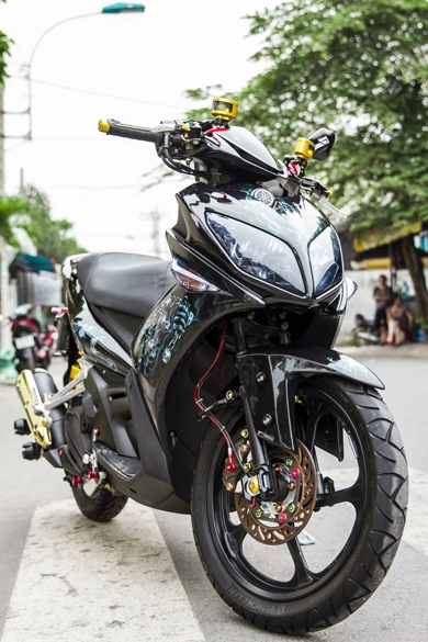 Yamaha nouvo sơn airbrush cực đẹp tại sài gòn