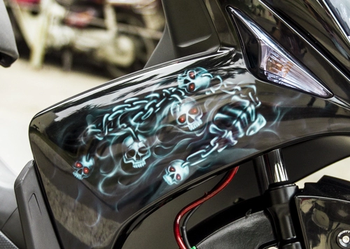 Yamaha nouvo sơn airbrush cực đẹp tại sài gòn