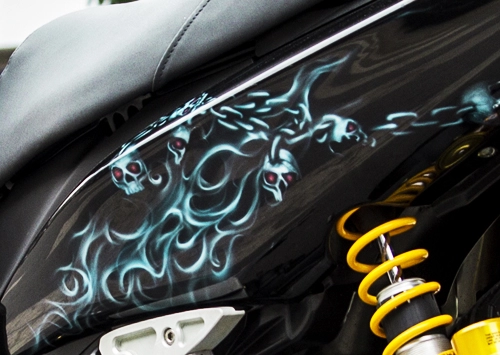 Yamaha nouvo sơn airbrush cực đẹp tại sài gòn