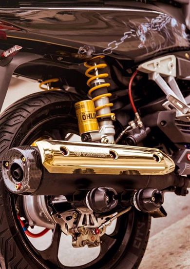 Yamaha nouvo sơn airbrush cực đẹp tại sài gòn