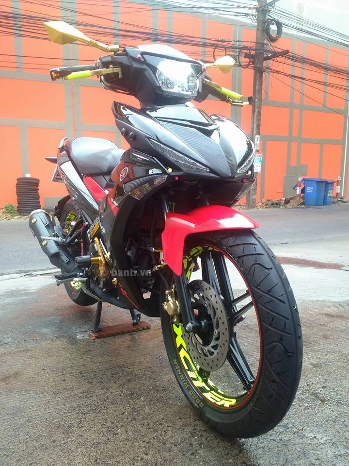 Hình ảnh exciter 150 độ với nhiều đồ chơi nổi bật của biker thái lan