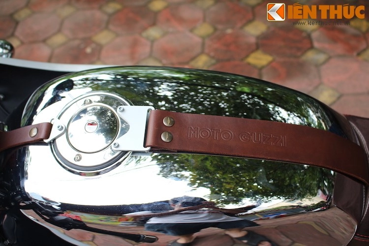 Cận cảnh hàng hiếm moto guzzi v7 racer record tại hà nội