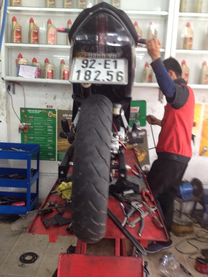 Chiếc sirius 110 độ phá cách với mâm r3 exciter 150