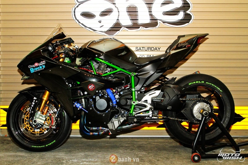 Chi tiết kawasaki ninja h2 độ siêu khủng với dàn đồ chơi trị giá trên 1 tỷ đồng