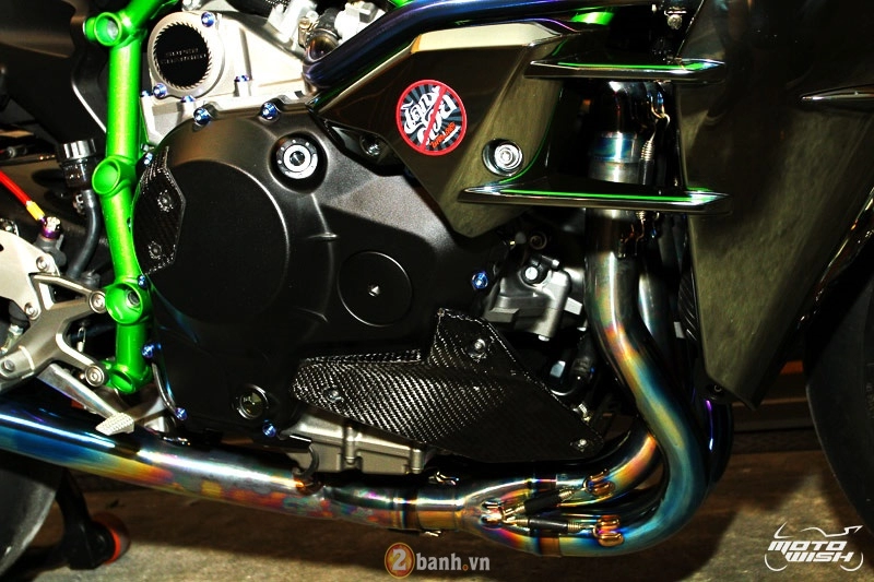 Chi tiết kawasaki ninja h2 độ siêu khủng với dàn đồ chơi trị giá trên 1 tỷ đồng