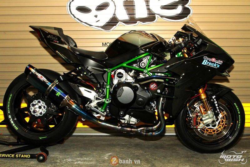 Chi tiết kawasaki ninja h2 độ siêu khủng với dàn đồ chơi trị giá trên 1 tỷ đồng