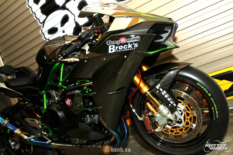 Chi tiết kawasaki ninja h2 độ siêu khủng với dàn đồ chơi trị giá trên 1 tỷ đồng