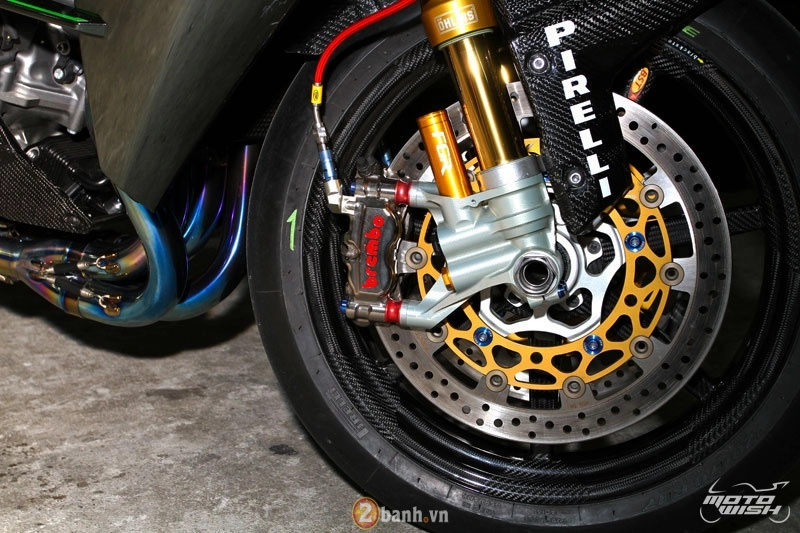 Chi tiết kawasaki ninja h2 độ siêu khủng với dàn đồ chơi trị giá trên 1 tỷ đồng