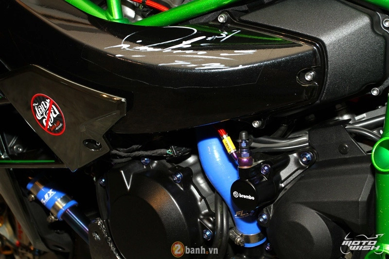 Chi tiết kawasaki ninja h2 độ siêu khủng với dàn đồ chơi trị giá trên 1 tỷ đồng